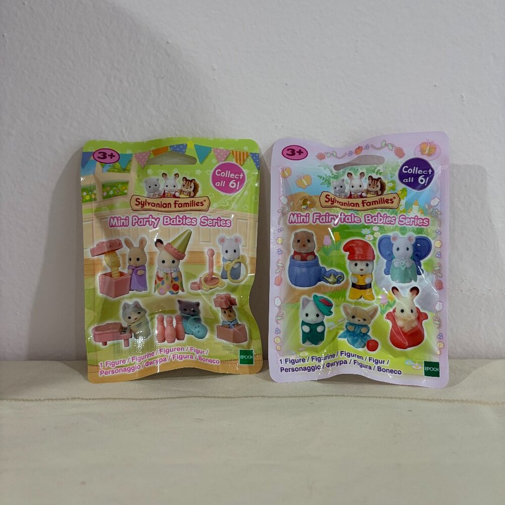 Sylvanian Families Mini Fairytale + Mini Party TWO Blind bags Calico Critters